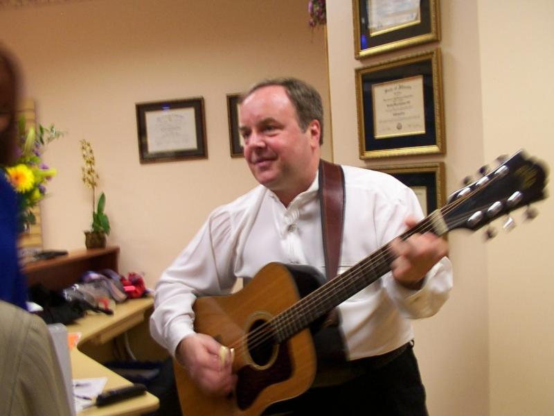 Terry Breen at a corporate party